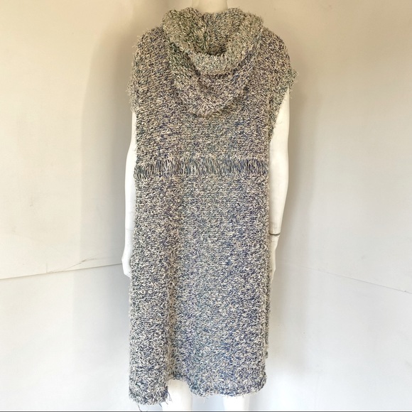 Free People open front long fuzzy cardigan hoodie XS - Picture 5 of 7